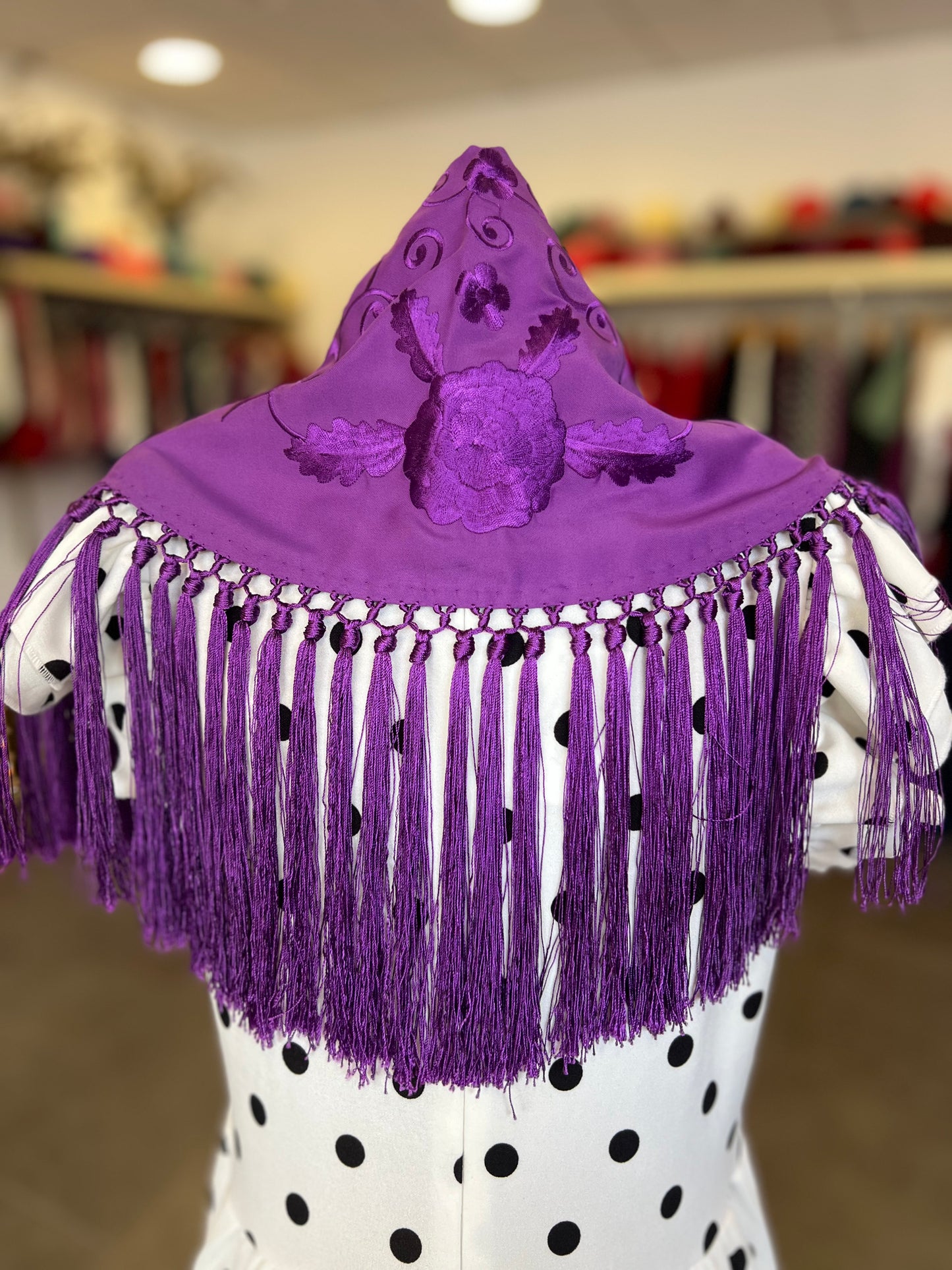 Mantón Juvenil Morado al tono