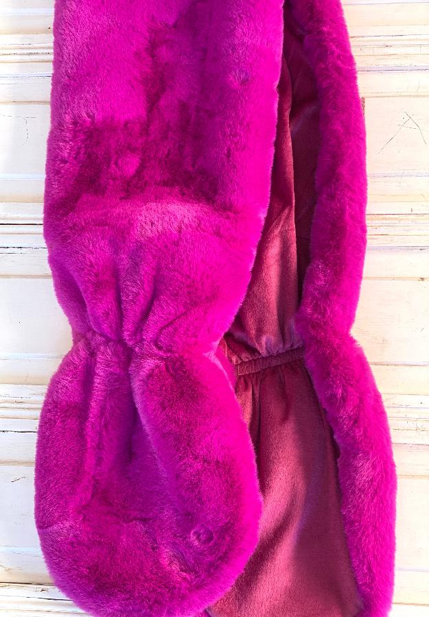 Estola Peluche Buganvilla Suave y Cálida para Abrigo