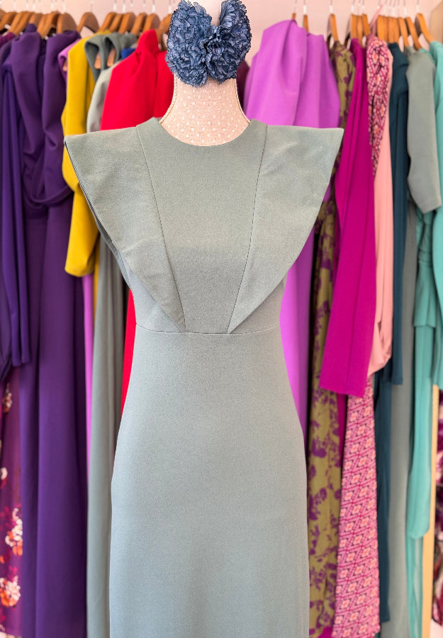 Vestido Carlota verde agua