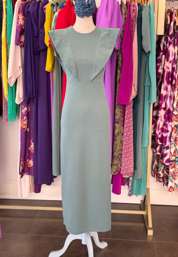 Vestido Carlota verde agua