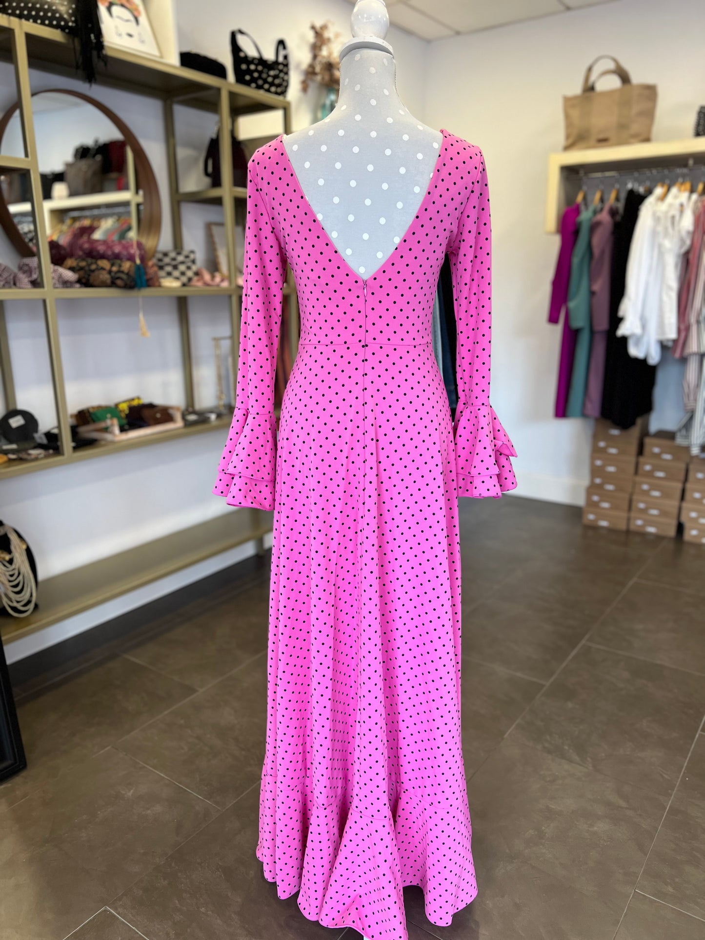 Traje Flamenca Almería Rosa