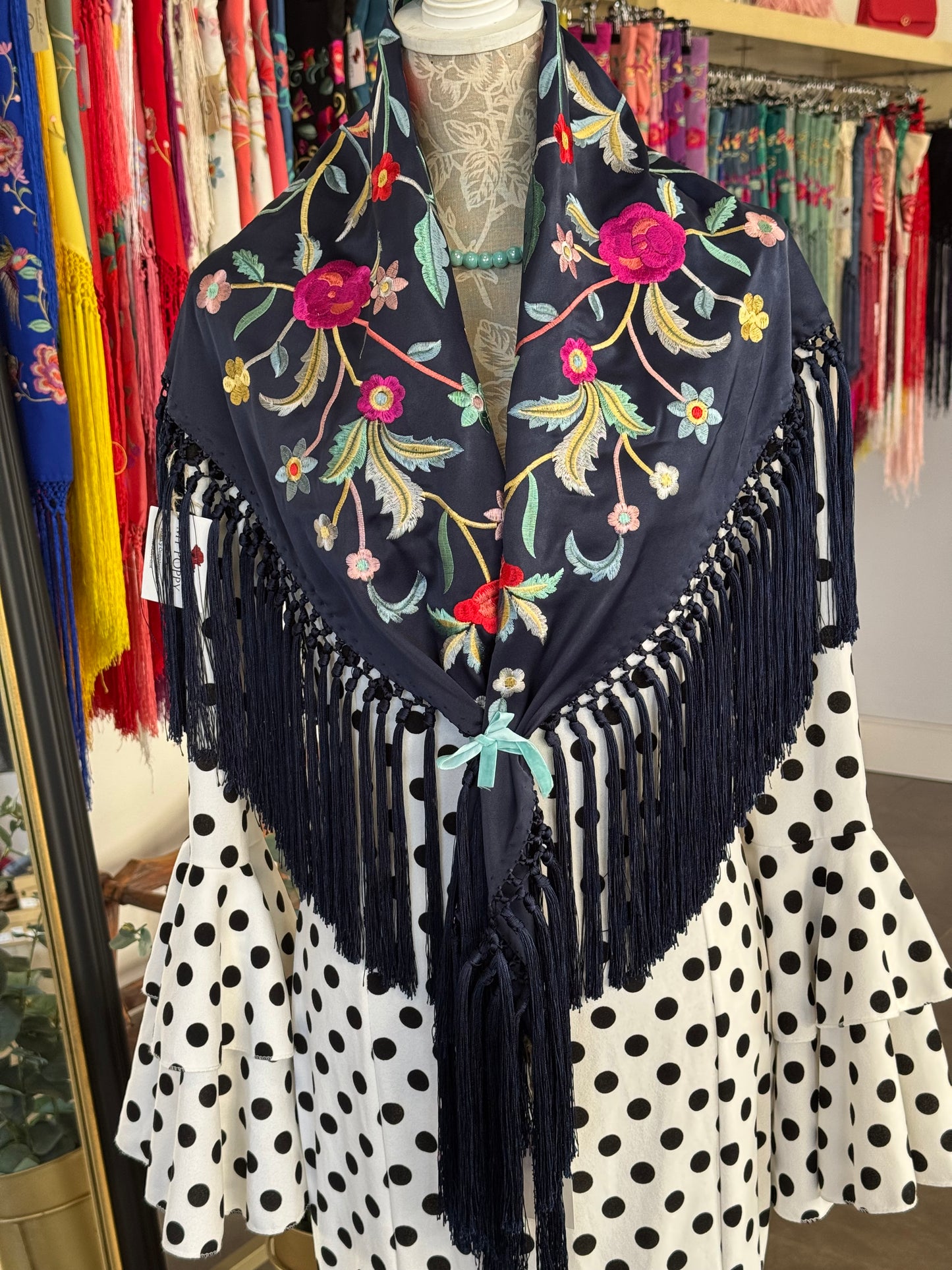 Manton Pepa azul marino