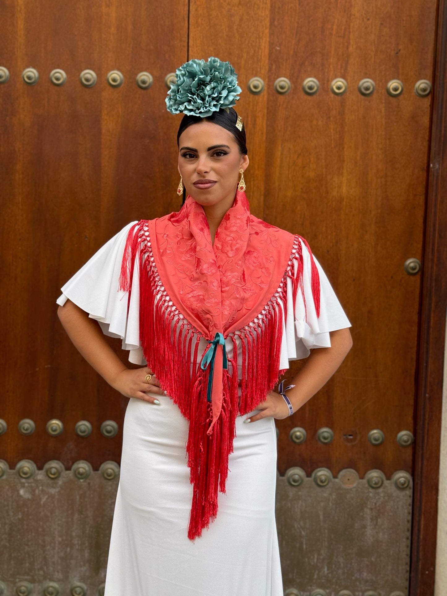 Traje Flamenca Triana Blanco