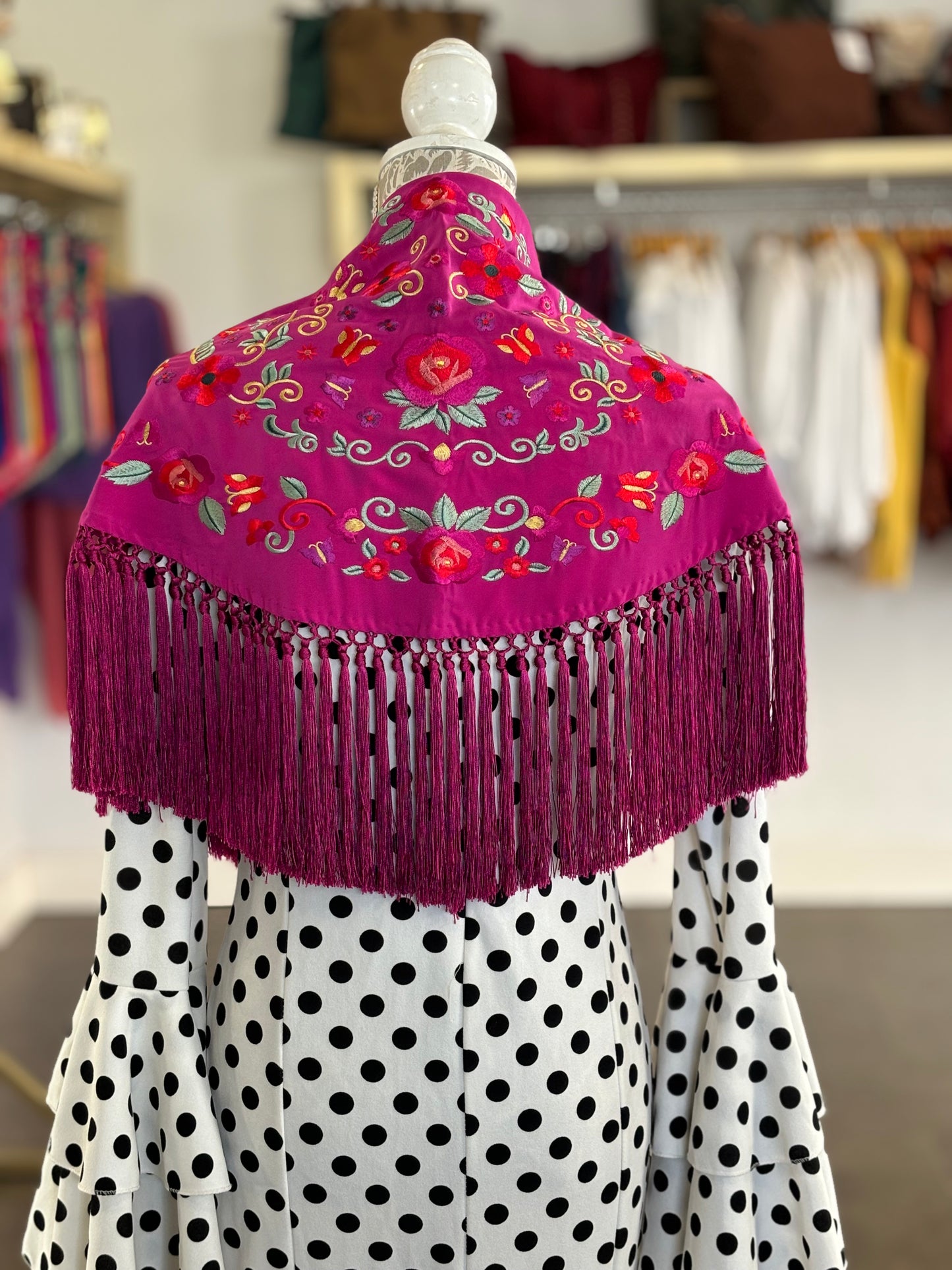 Mantón María buganvilla