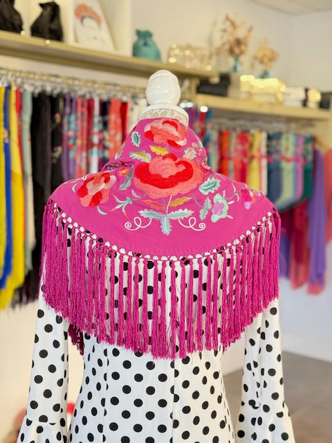 Mantón Carmen buganvilla