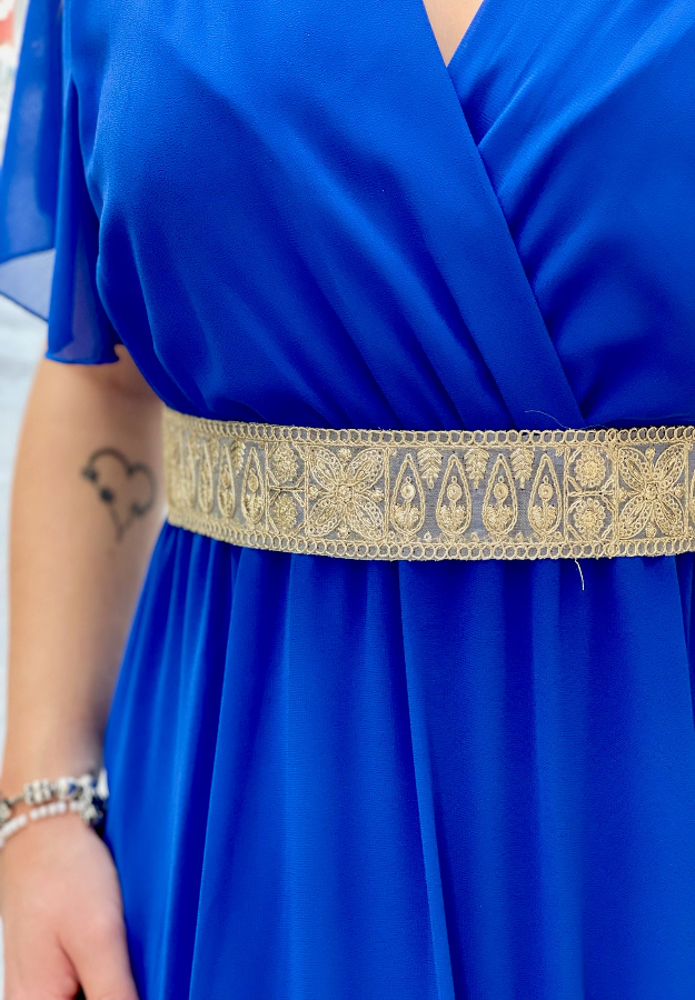 Cinturón Brillo Dorado Regulable De Moda 69 Cm