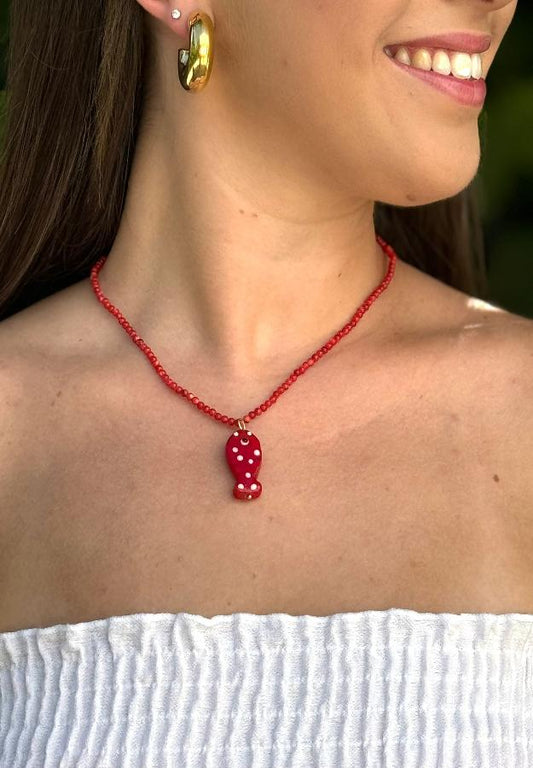 Collar Fish De Acero Con Cierre Regulable De Cadena