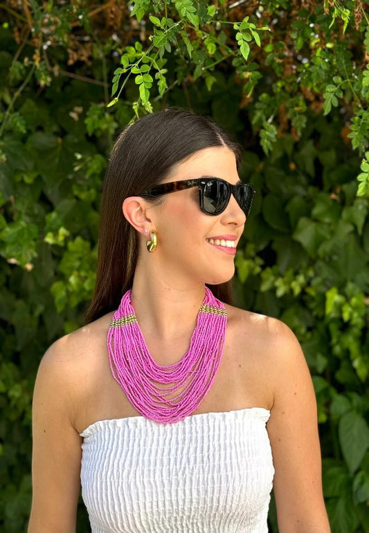 Collar Indio Rosa