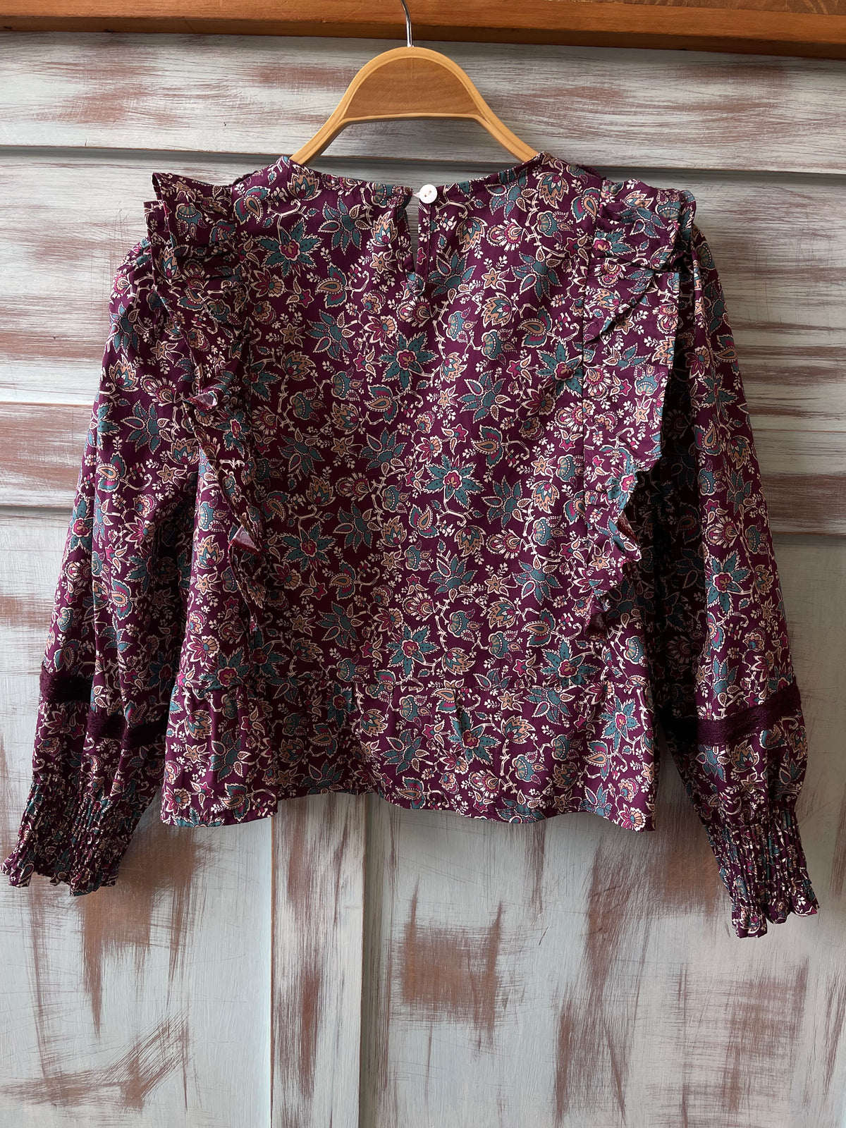Camisa Carlota Burdeos