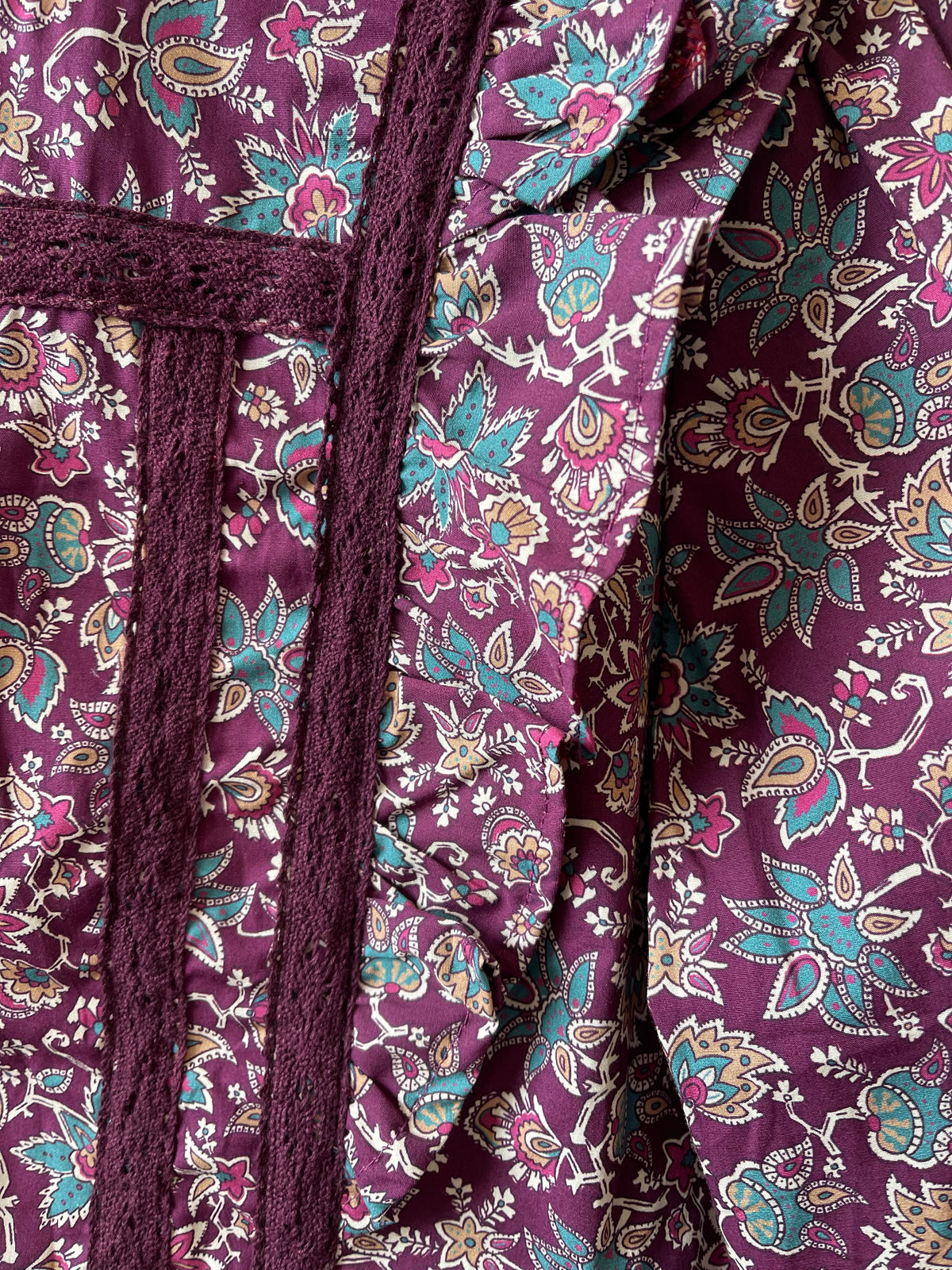 Camisa Carlota Burdeos