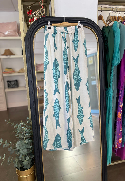 Pantalón sardinas azules