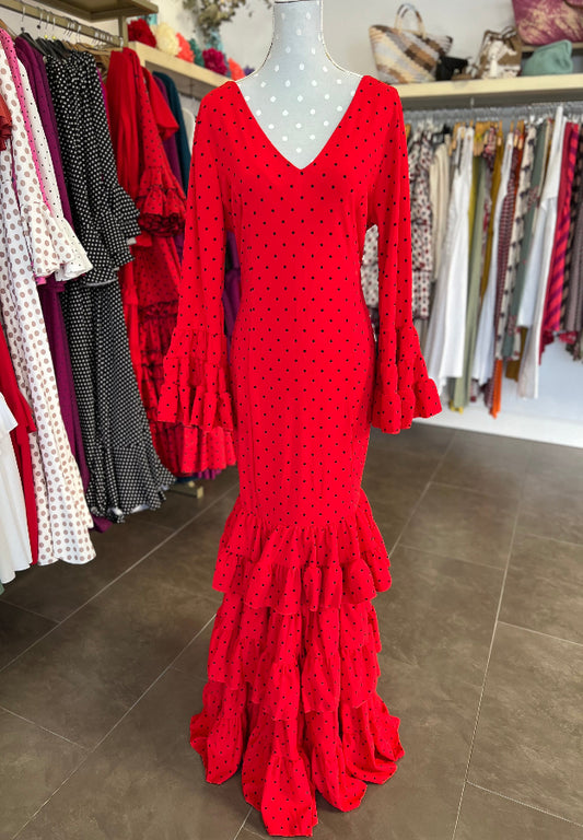 Traje Flamenca Rosario Rojo