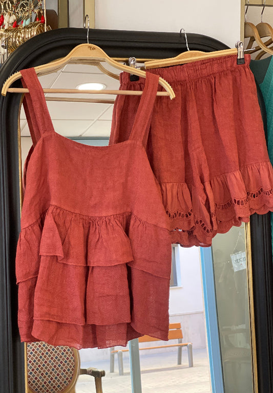 Conjunto Sara teja