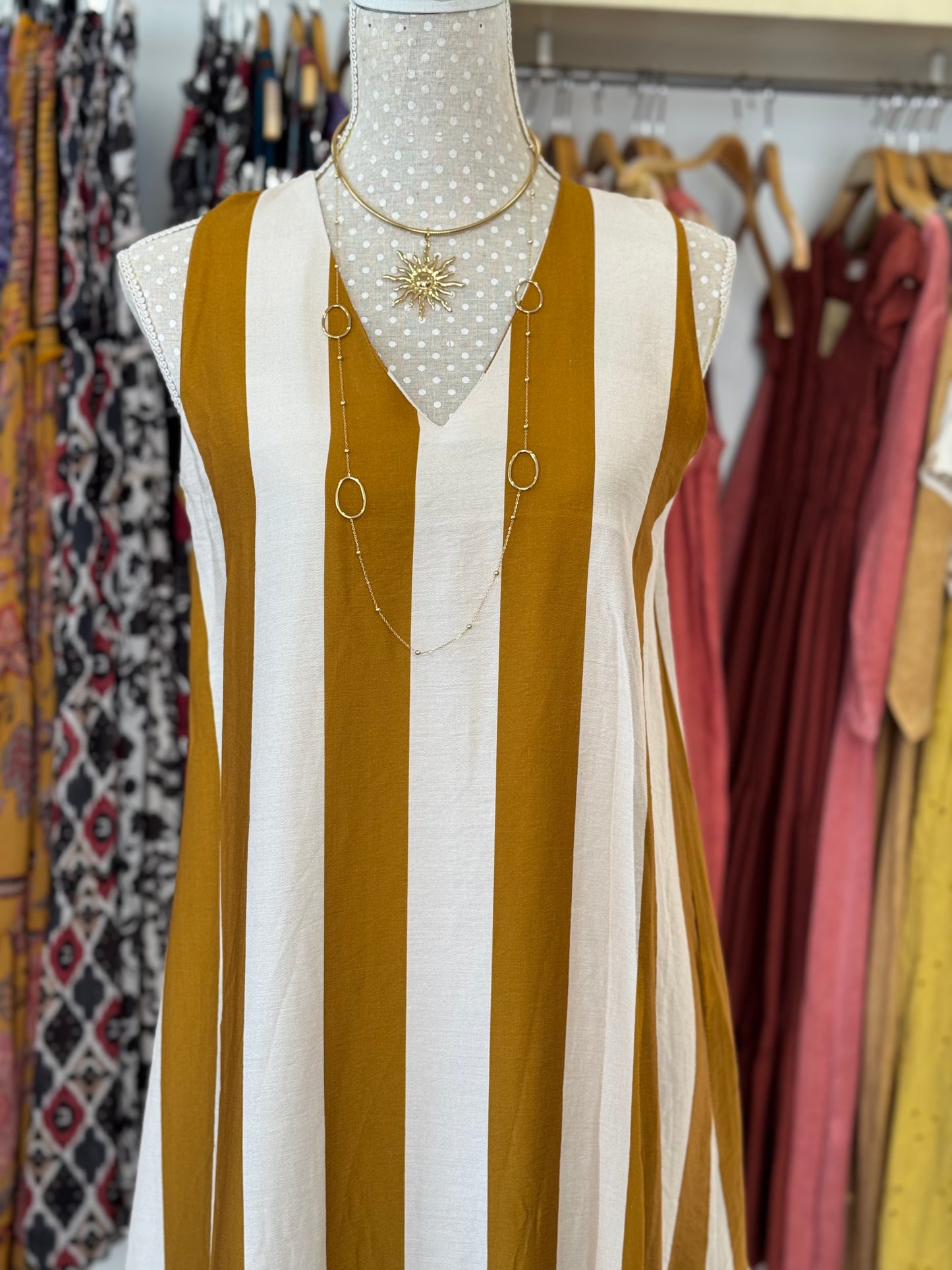 Vestido Marta mostaza