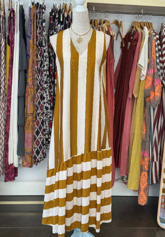 Vestido Marta mostaza