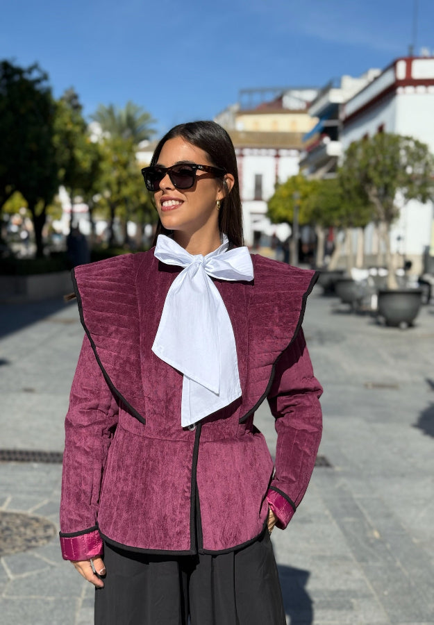 Chaqueta Valentina Burdeos
