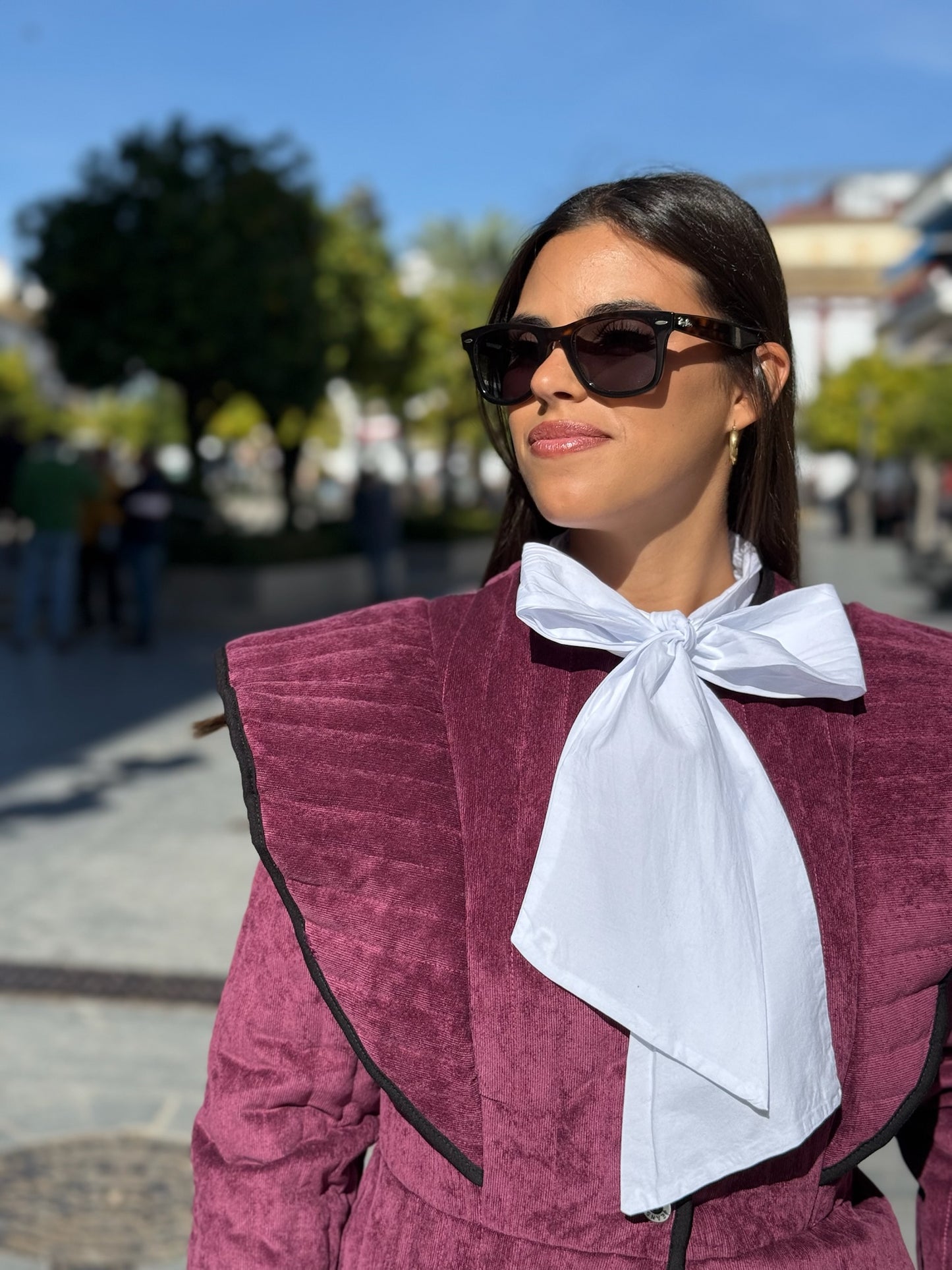 Chaqueta Valentina Burdeos