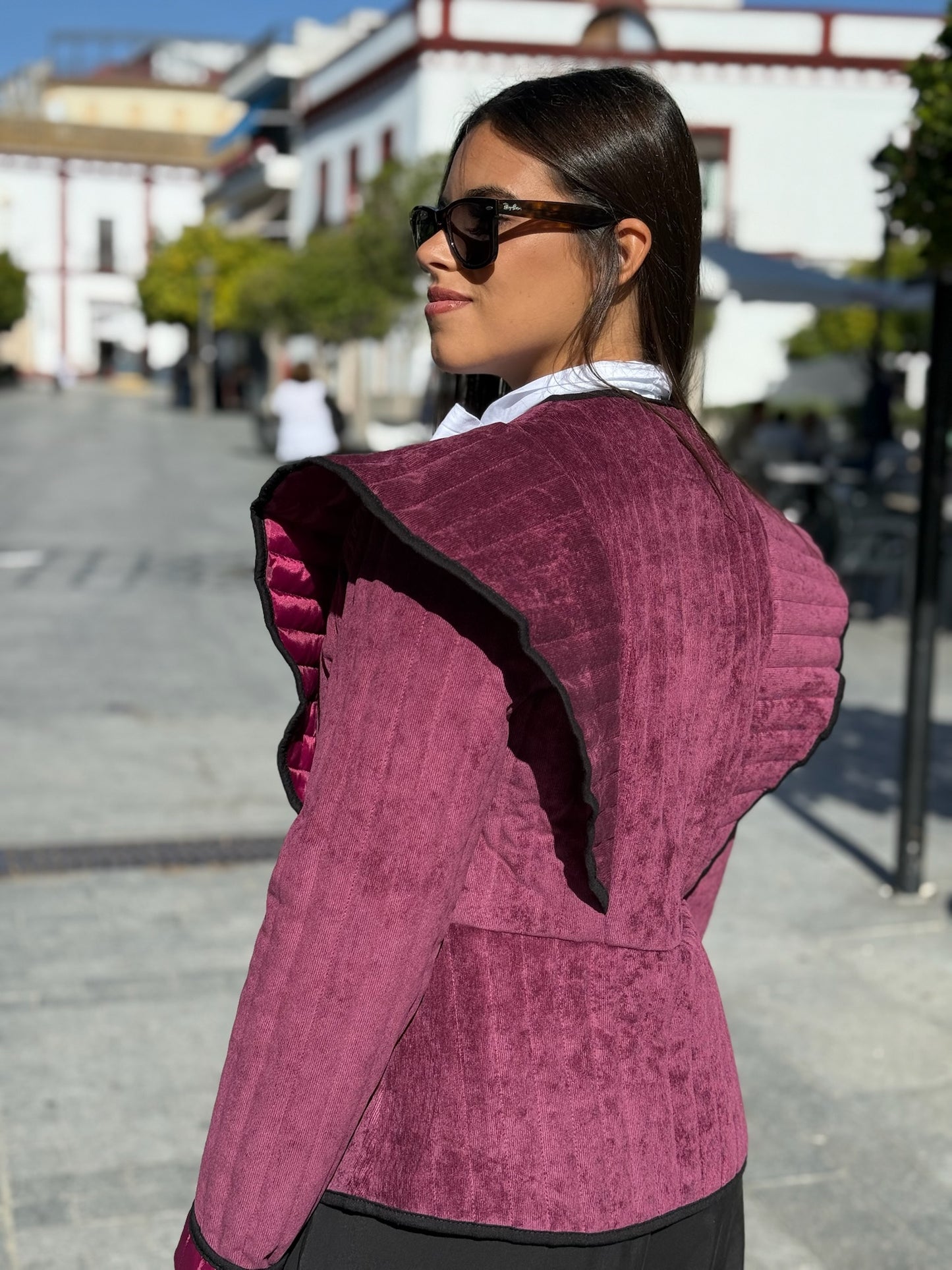 Chaqueta Valentina Burdeos