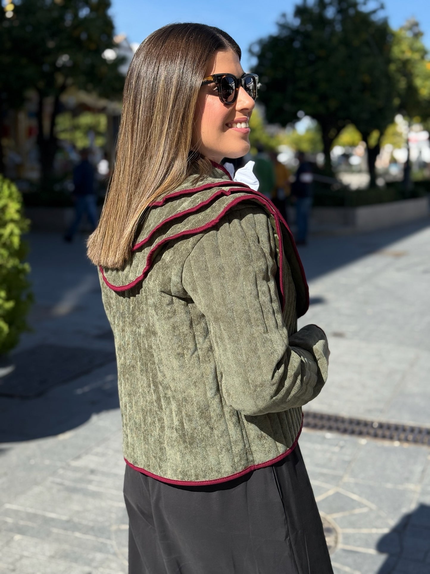 Chaqueta Mercedes verde