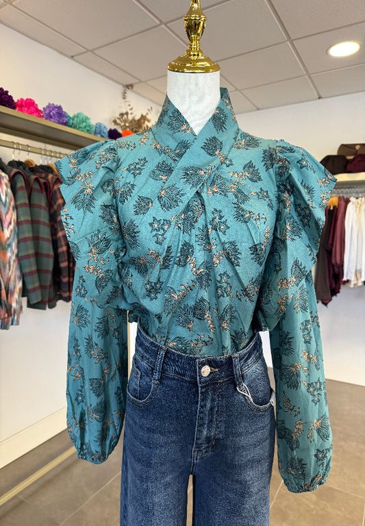 Blusa Lara Turquesa