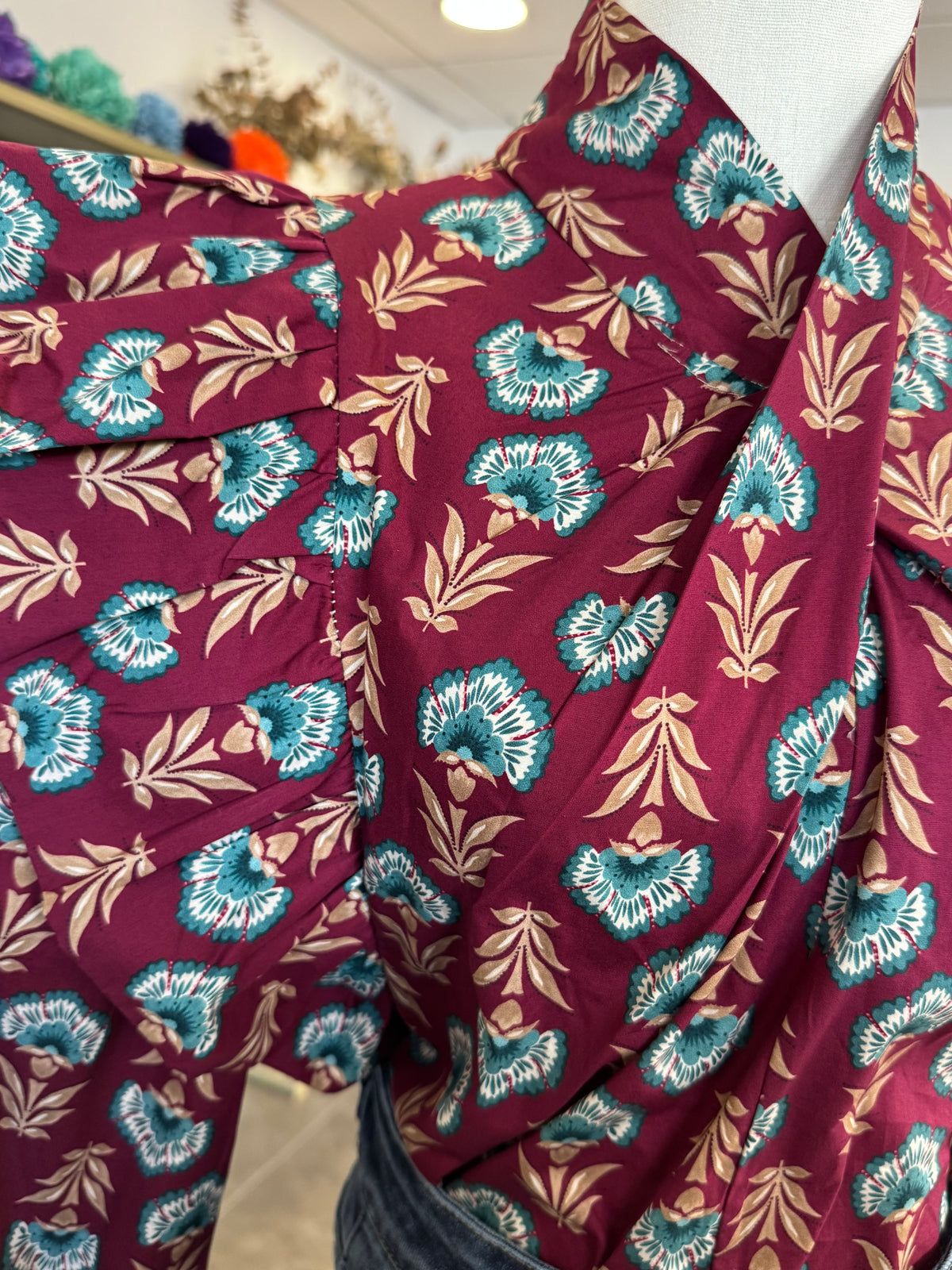 Blusa Lara Burdeos