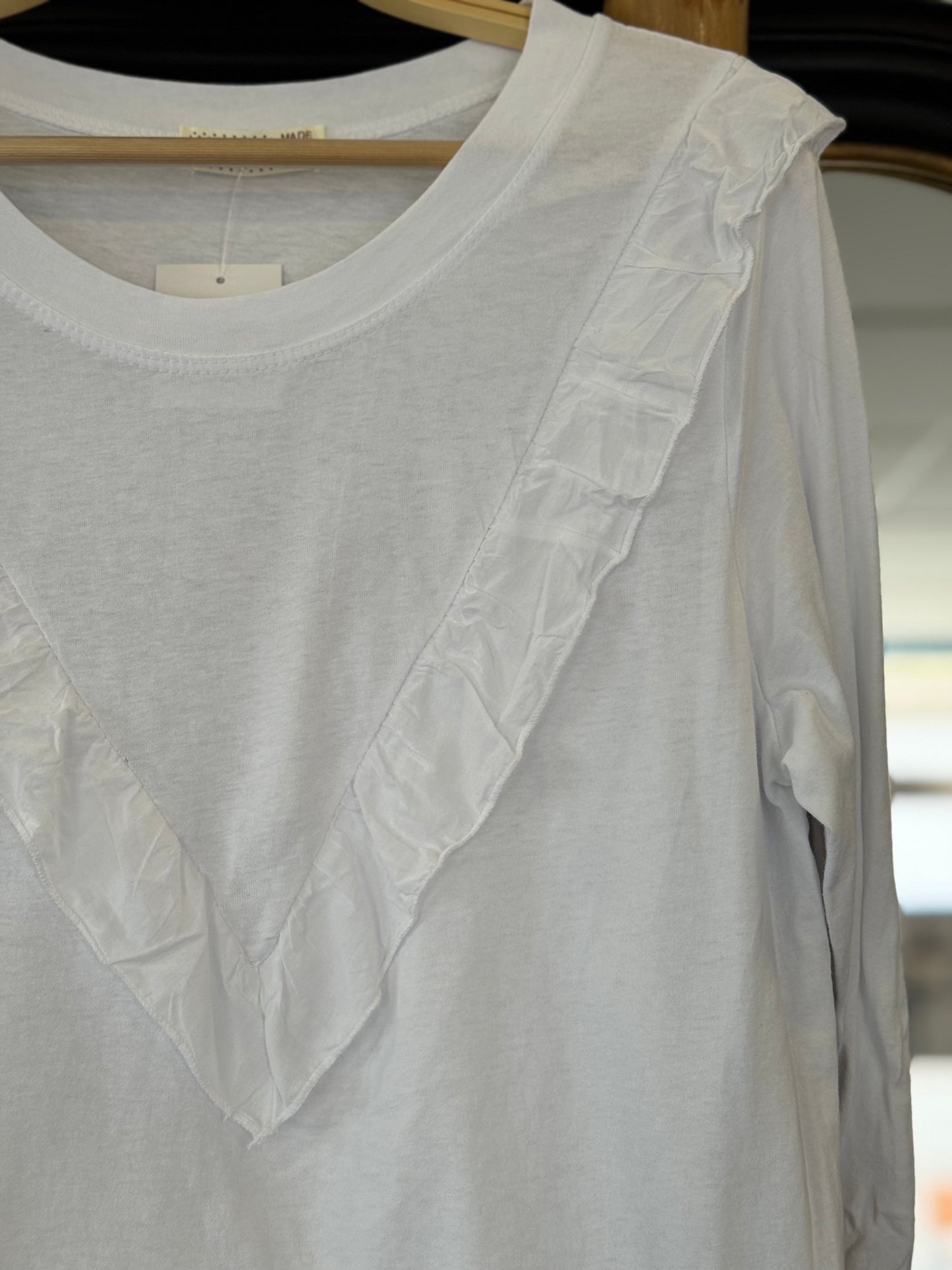 Camiseta Volante Blanca