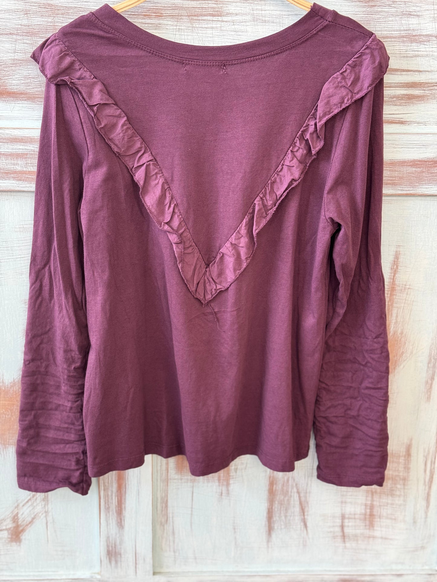 Camiseta Volante Burdeos