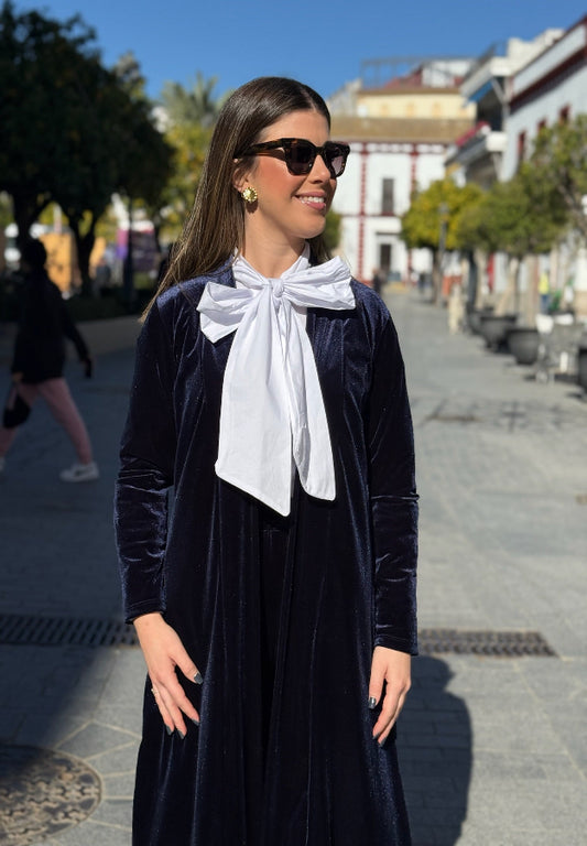 Kimono Victoria azul marino