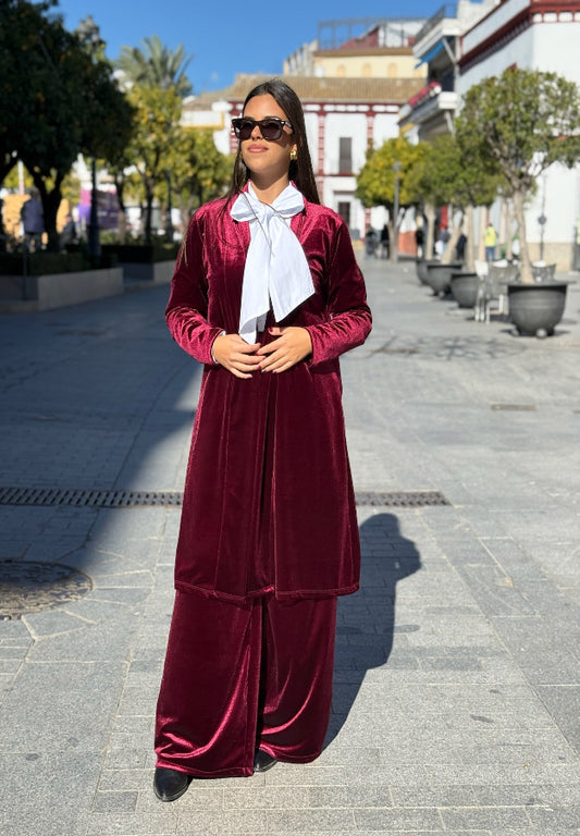 Kimono Victoria burdeos