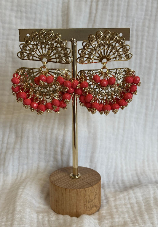 Pendiente Carmen coral