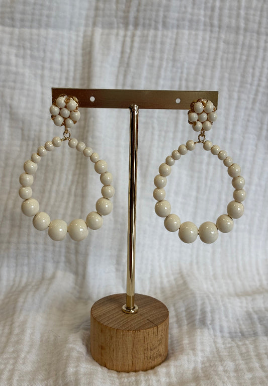 Pendiente Marta beige