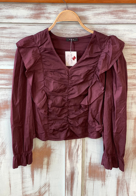 Blusa Gloria berenjena