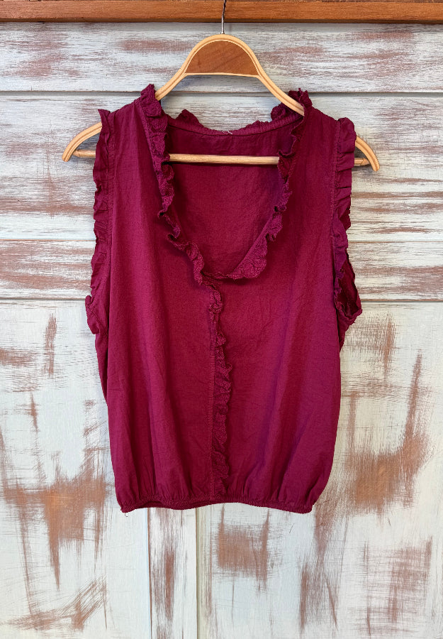 Blusa burdeos