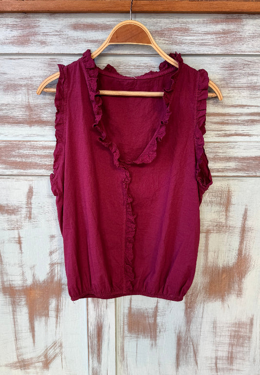 Blusa burdeos
