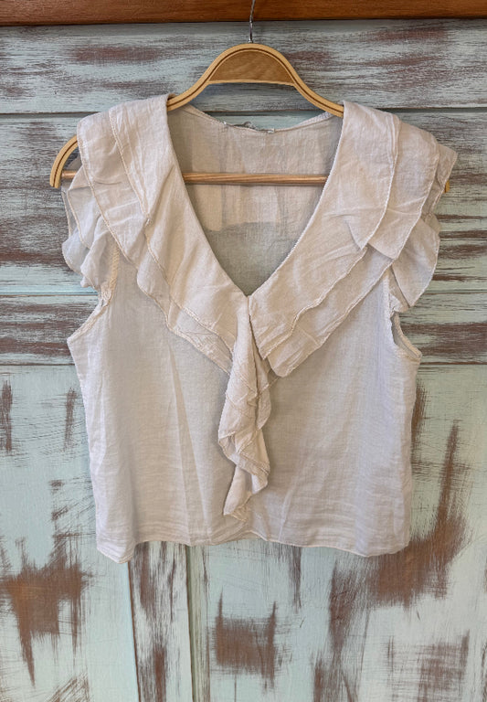 Blusa chiky beige