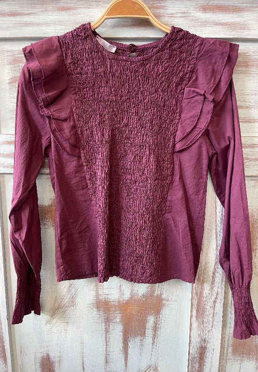 Blusa Carla Burdeos