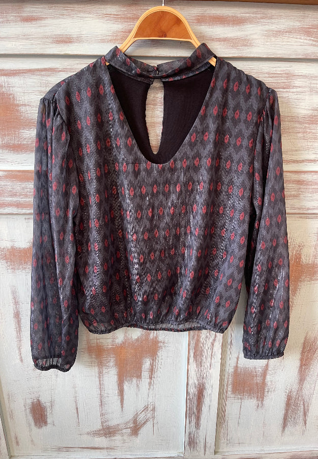 Blusa Gasa Gris