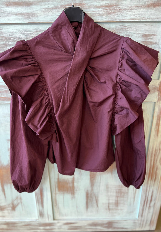 Camisa Victoria Burdeos
