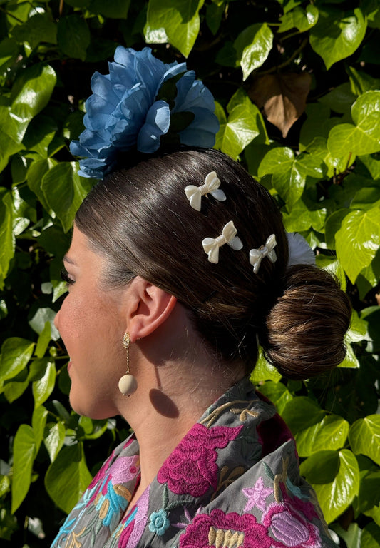 Peinecillo lazo blanco