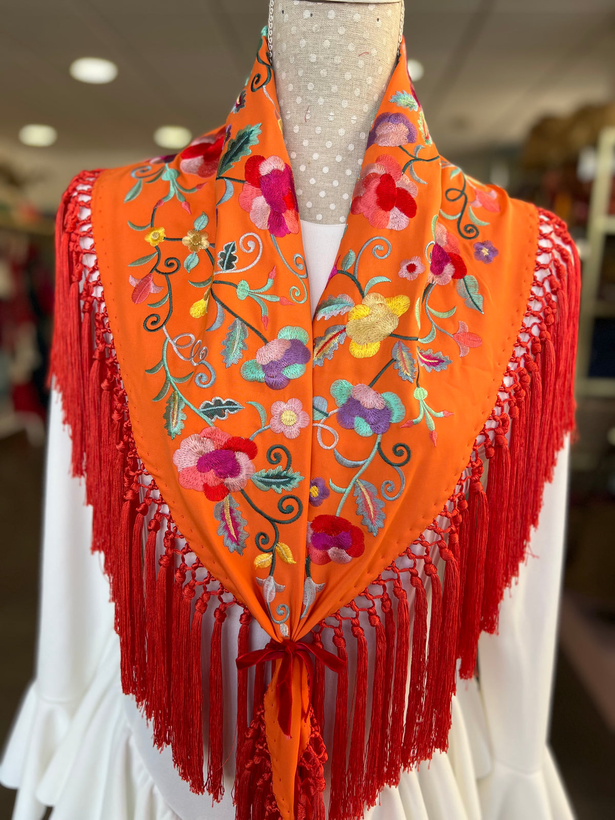 Mantón Carmen Naranja