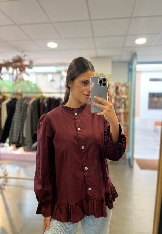 Camisa Ines Burdeos