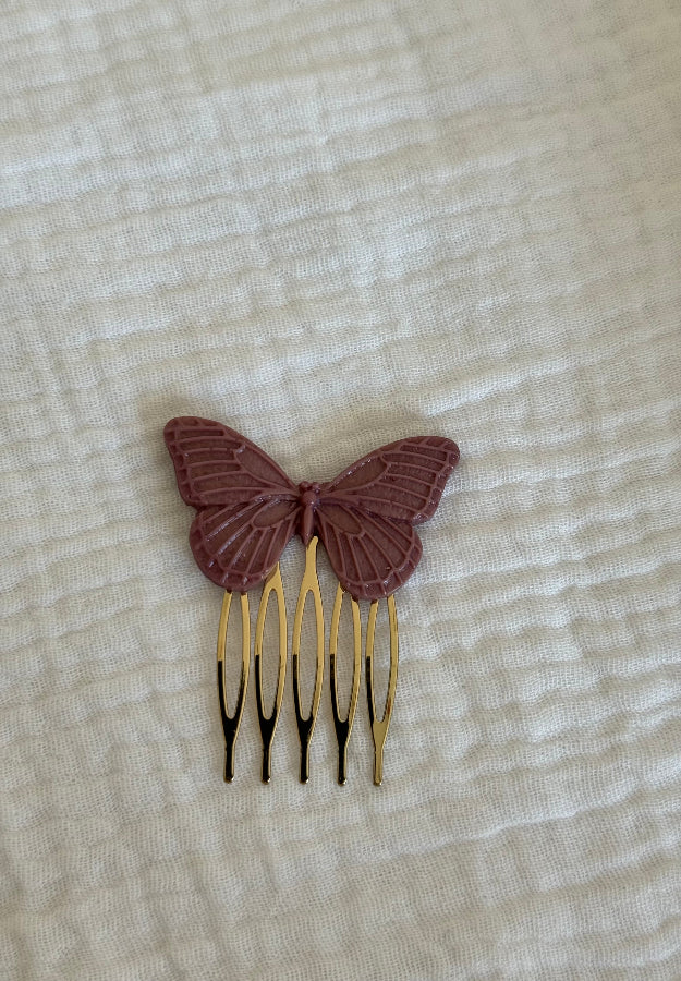 Peinecillo mariposa mediana malva