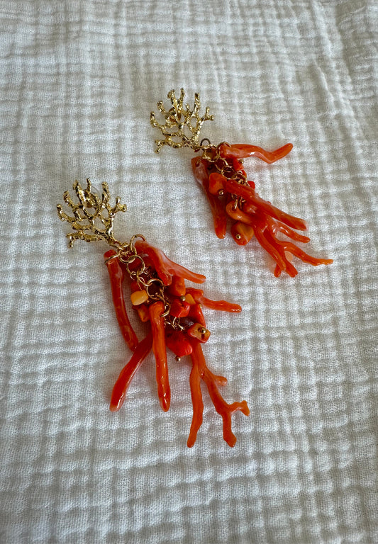 Pendiente coral