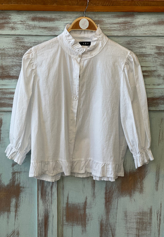 Camisa blanca Volante