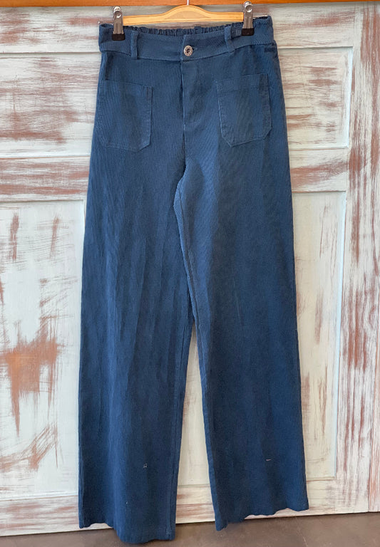 Pantalón Pana Azul