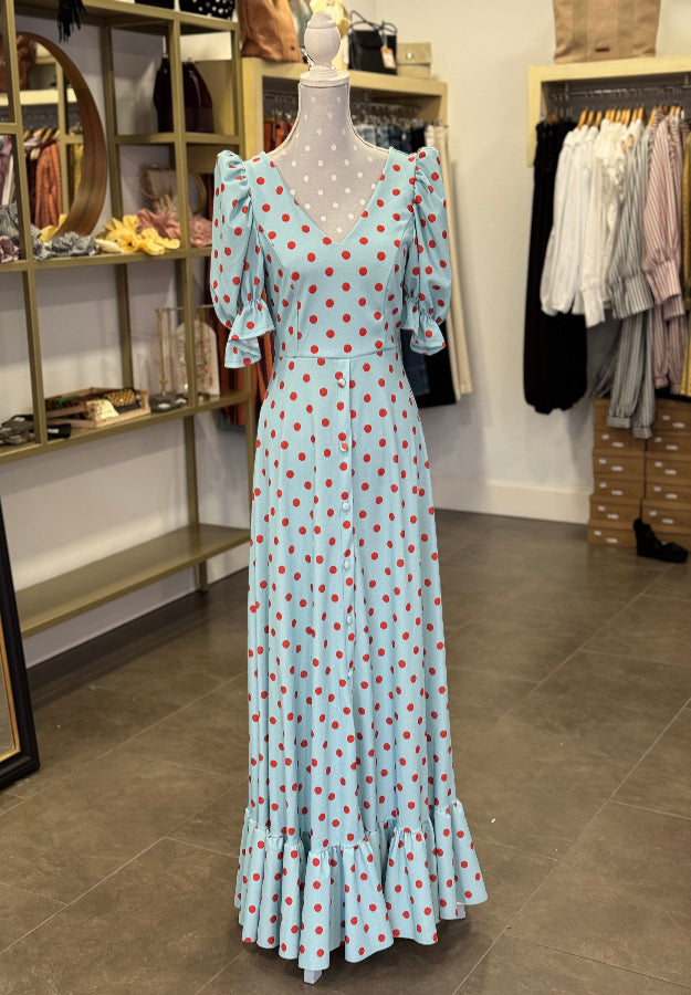 Bata Córdoba celeste y naranja