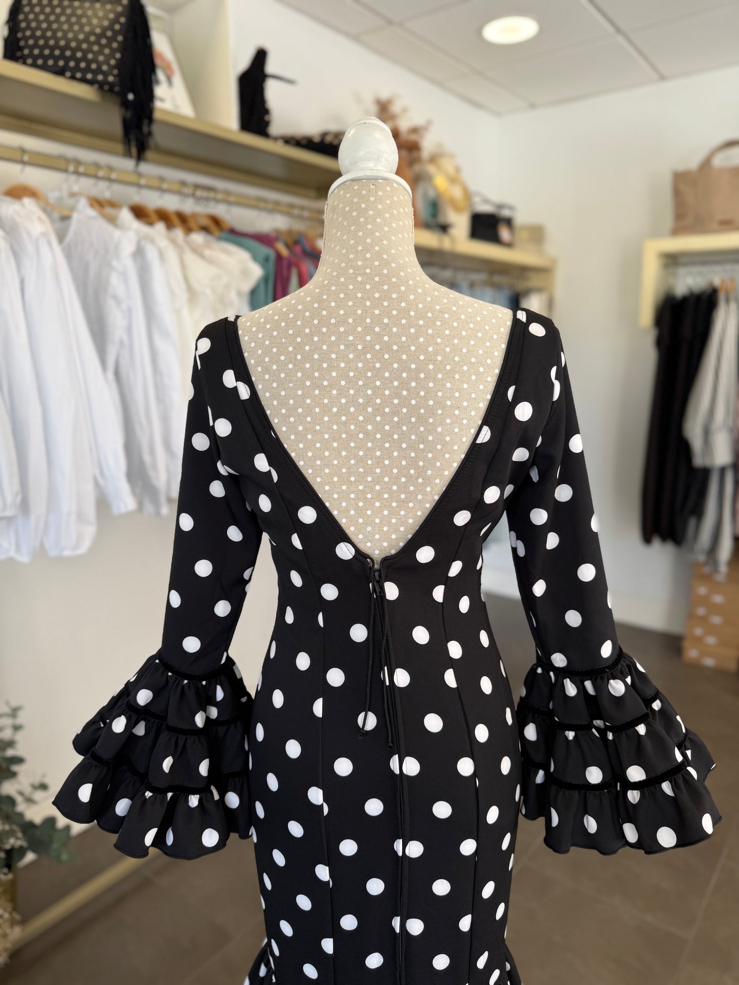 Traje flamenca Écija negro