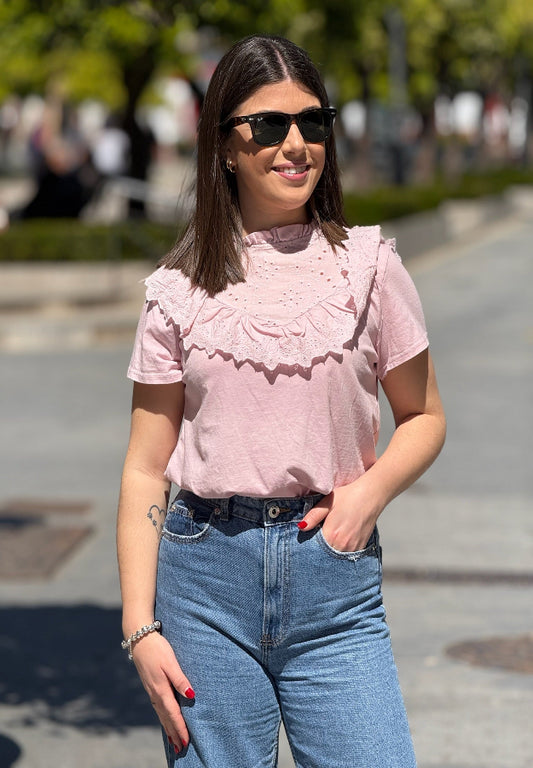 Camiseta Noemi rosa