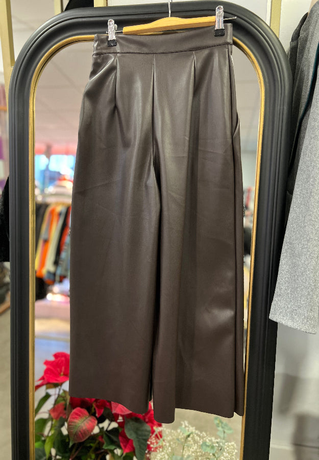 Pantalón Cuero Marrón