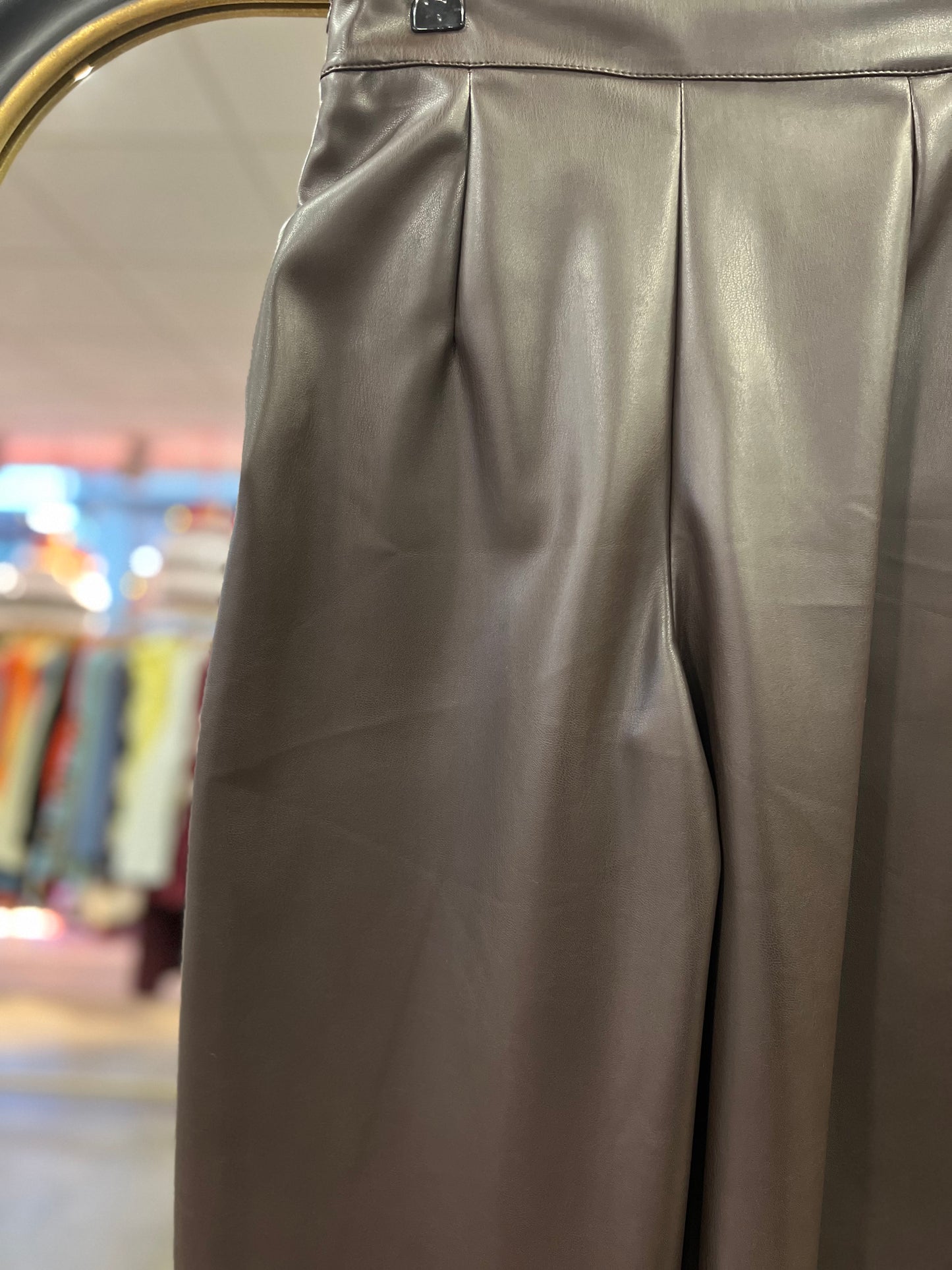 Pantalón Cuero Marrón